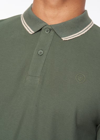 Duck & Cover Forest Green  Roxberry Long Sleeve Polo