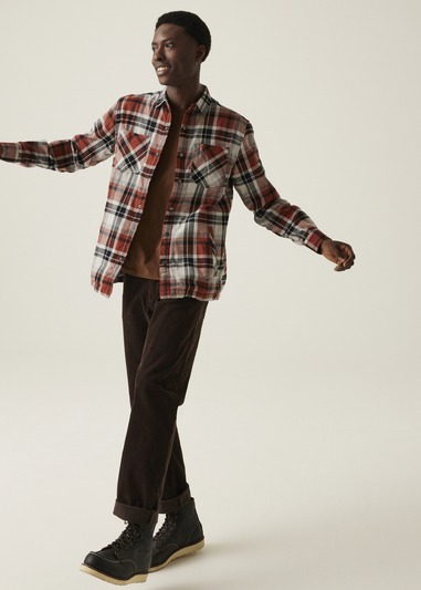 Regatta Burnt Henna Check Thamos Shirt