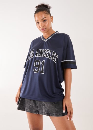 Pink Vanilla Navy Sports Jersey