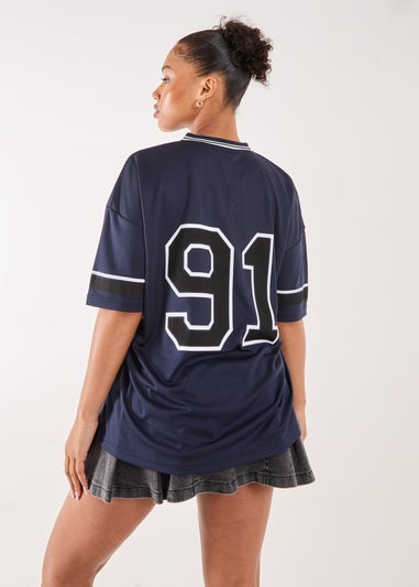 Pink Vanilla Navy Sports Jersey