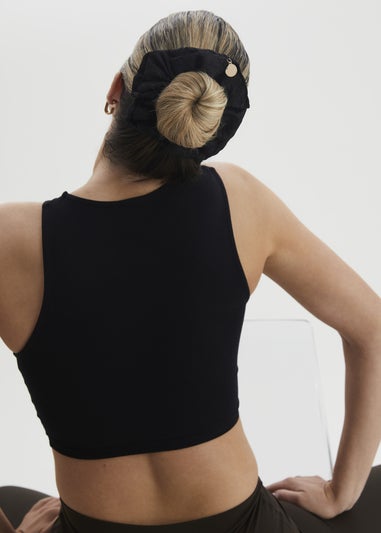 Madein Black Jacquard Rowan Scrunchie