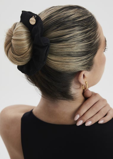 Madein Black Jacquard Rowan Scrunchie