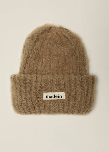 Madein Olive Boucle Knit Kiersten Beanie