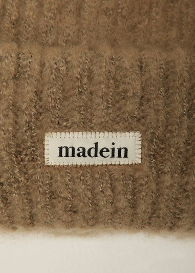 Madein Olive Boucle Knit Kiersten Beanie