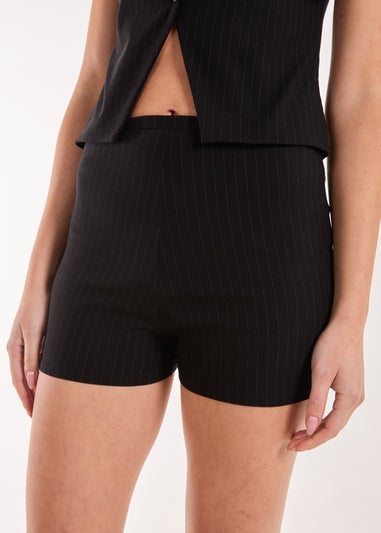 Pink Vanilla Black Pinstripe Tailored Shorts