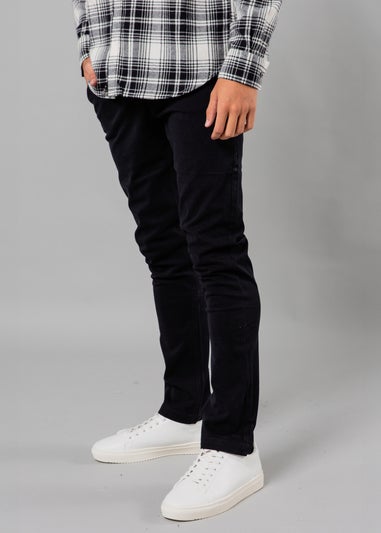 French Connection Navy Cotton Regular Fit Chino Trousers