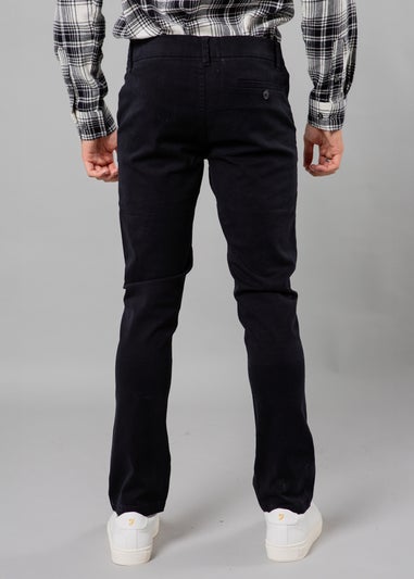 French Connection Navy Cotton Regular Fit Chino Trousers