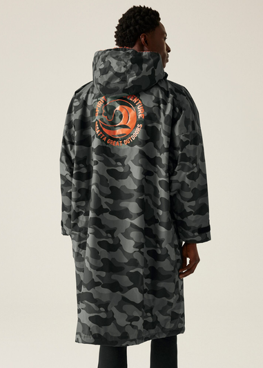 Regatta Grey Black Camo Waterproof Robe