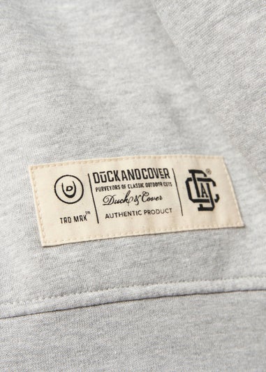 Duck & Cover Grey Marl Keyaan Crew Sweatshirt