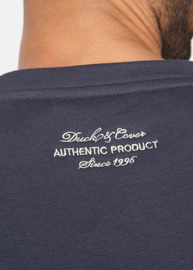 Duck & Cover Navy Keyaan Crew Sweatshirt