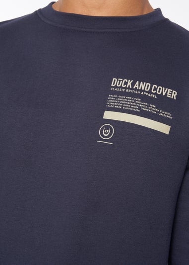 Duck & Cover Navy Jennerkins Crew Sweatshirt