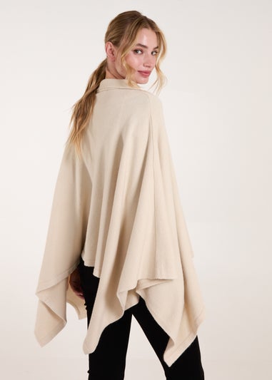 Blue Vanilla Stone Half Zip Cape