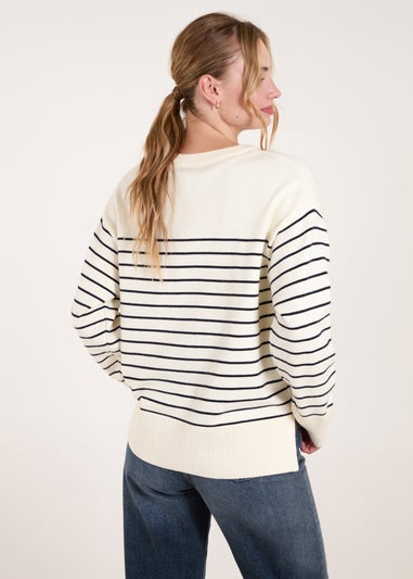 Blue Vanilla Ivory Amour Towelling Jumper