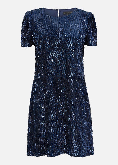 Mela Navy Sequin Tunic