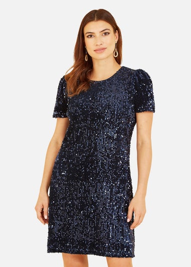 Mela Navy Sequin Tunic