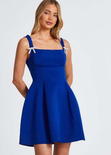 Quiz Blue A-Line Mini Dress