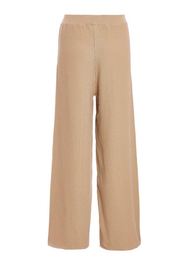 Quiz Stone Knit Beaded Trousers