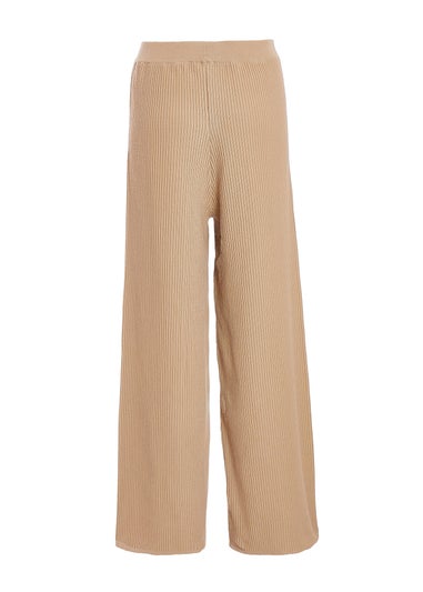 Quiz Stone Knit Beaded Trousers