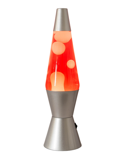 ValueLights Razzo LED Red and White Lava Lamp (37.5cm x 10.5cm x 10.5cm)