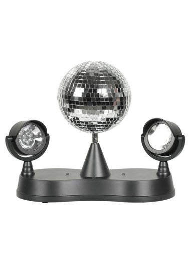 ValueLights Dolly Disco Ball Rotating RGB LED SpotLight Table Lamp (23.5cm x 15cm x 27cm)