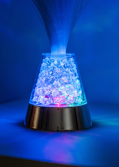 ValueLights Fibre Optic Colour Changing LED Table Lamp  Battery Operated (33cm x 8cm x 8cm)