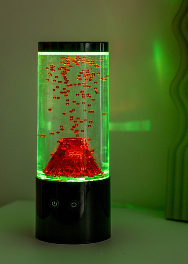 ValueLights Villy Volcano Colour Changing LED Table Lamp (23cm x 9cm x 9cm)