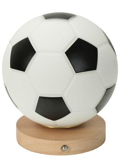 ValueLights Dougie Rechargable LED Dimmable Football Table Lamp (17.5cm x 15cm x 15cm)