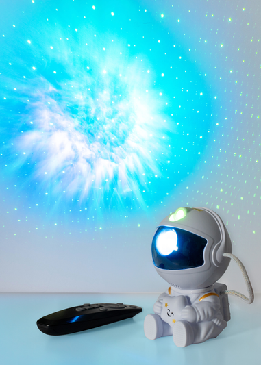 ValueLights Nebula Astronaut Spaceman Projector Night Light with Remote Control (12.5cm x 8.5cm x 7.6cm)