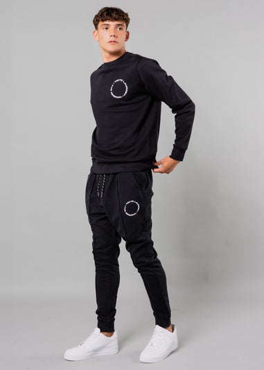 Tokyo Laundry Navy Centre Seam Drawstring Joggers