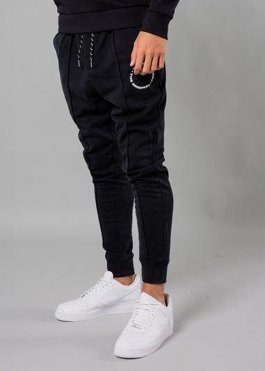 Tokyo Laundry Navy Centre Seam Drawstring Joggers