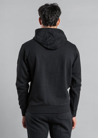 Tokyo Laundry Black Cotton Blend Kangaroo Pocket Hoody