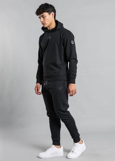 Tokyo Laundry Black Cotton Blend Kangaroo Pocket Hoody