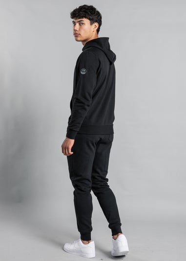 Tokyo Laundry Black Cotton Blend Kangaroo Pocket Hoody