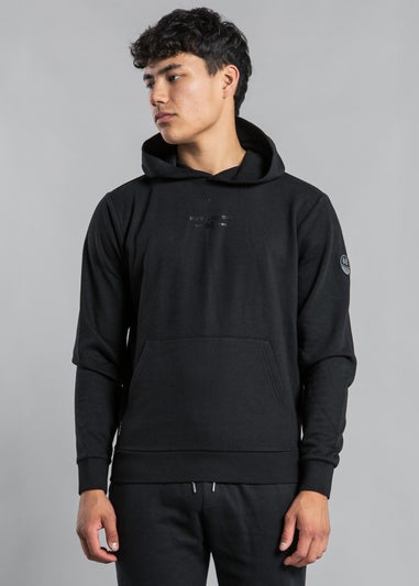 Tokyo Laundry Black Cotton Blend Kangaroo Pocket Hoody