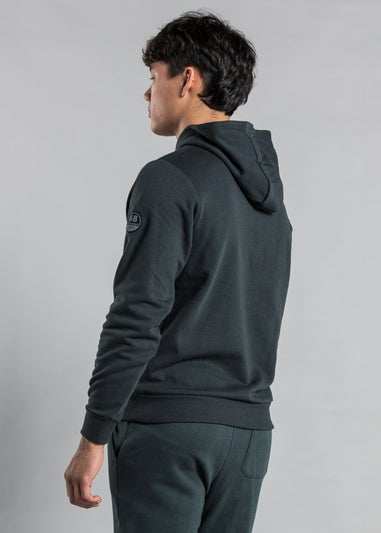 Tokyo Laundry Dark Green Cotton Blend Kangaroo Pocket Hoody