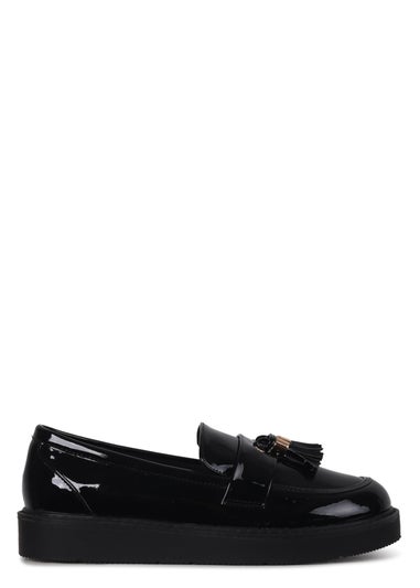 Linzi Naomi Wide Fit Black Patent Loafer