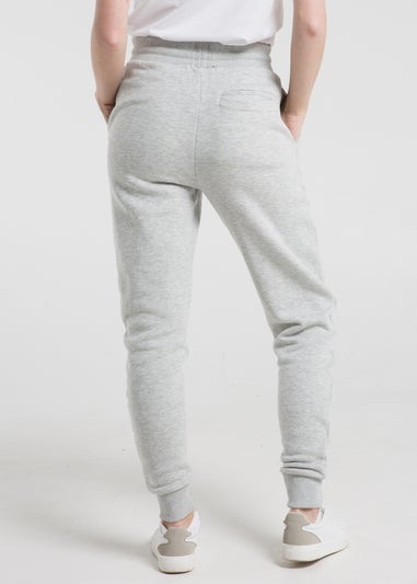 French Connection Light Grey Cotton Blend Slim-fit Drawstring Joggers