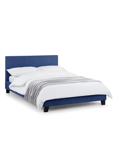 Julian Bowen Blue Linen Rialto Bed