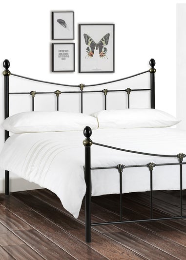 Julian Bowen Black/Gold Rebecca Bed