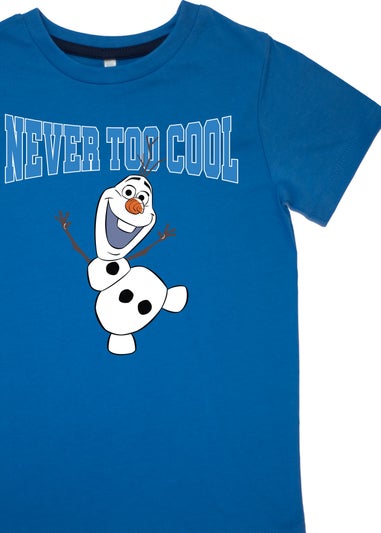 Disney Frozen Olaf Never Too Cool Kids Blue Camo Pyjamas (3-8 Years)