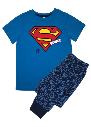 DC Comics Superman Power Kids Blue Camo Pyjamas (3-8 Years)