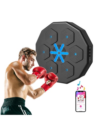 SPORTNOW Smart Music Boxing Machine with Bluetooth Connection & LED Light