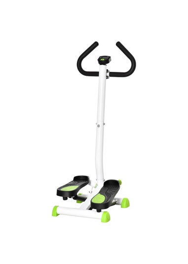 HOMCOM Twister Stepper Step Machine w/ LCD Screen White