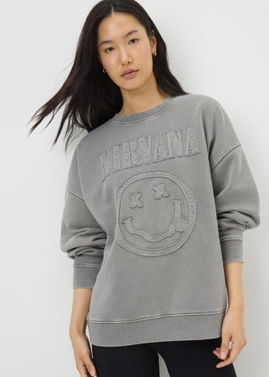 Charcoal Washed Nirvana Sweatshirt