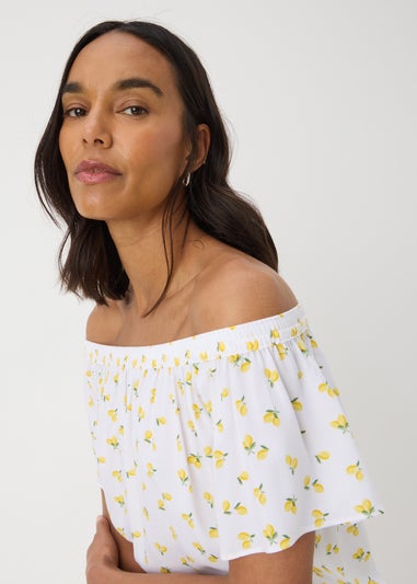Yellow Lemons Bardot Blouse