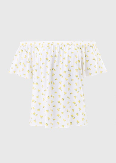 Yellow Lemons Bardot Blouse