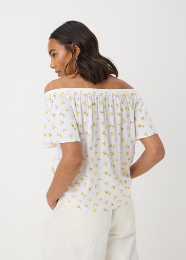 Yellow Lemons Bardot Blouse