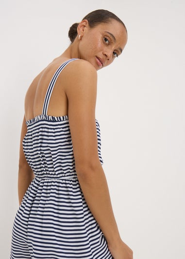 Navy Stripe Playsuit