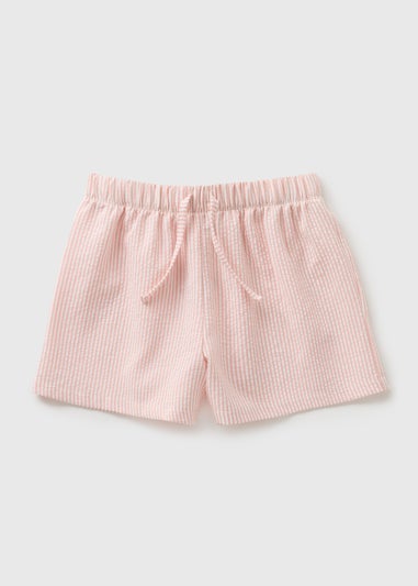 Girls Pink Stripe Shorts (7-15yrs)