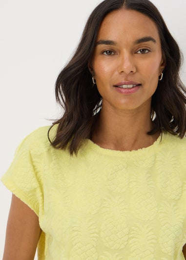 Yellow Pineapple Towelling T-Shirt